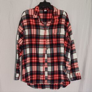 Old Navy Multicolor Holiday Christmas 100% Cotton Flannel Hi-Lo Plus Size XL
